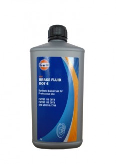 Тормозная жидкость GULF Brake Fluid DOT 4 (1л)