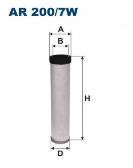 Фильтр воздушный (внутренний) FILTRON AR 200/7W