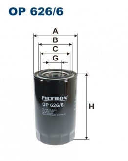 Масляный фильтр Filtron OP 626/6