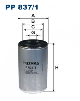 Топливный фильтр Filtron PP 837/1